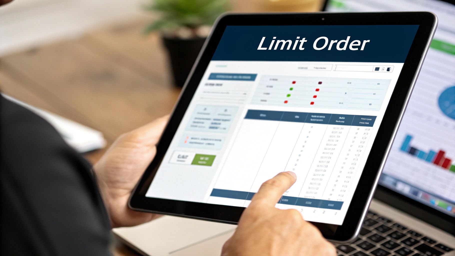 A trader looking at multiple screens with charts, illustrating strategic planning.