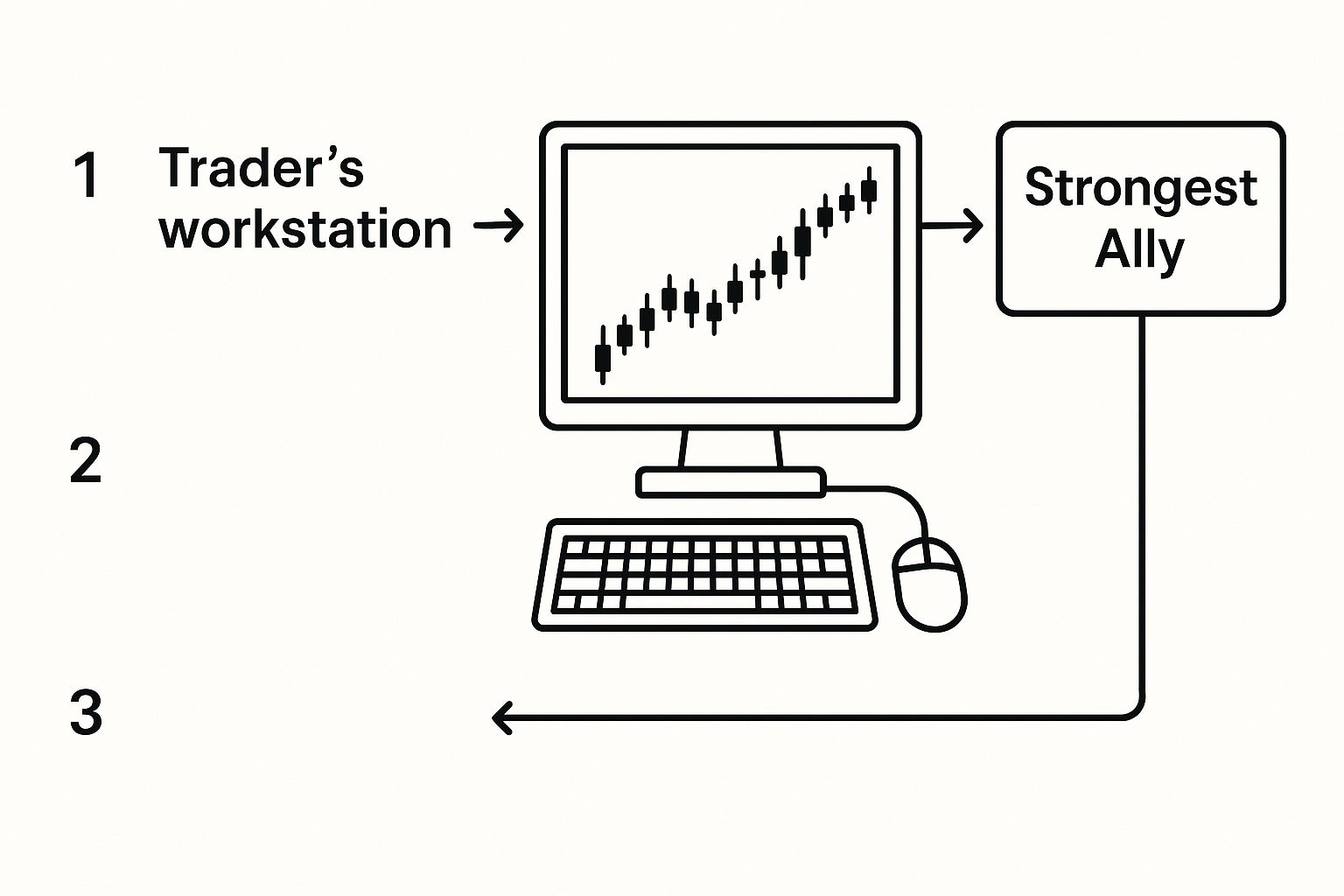 Infographic about trading with the trend