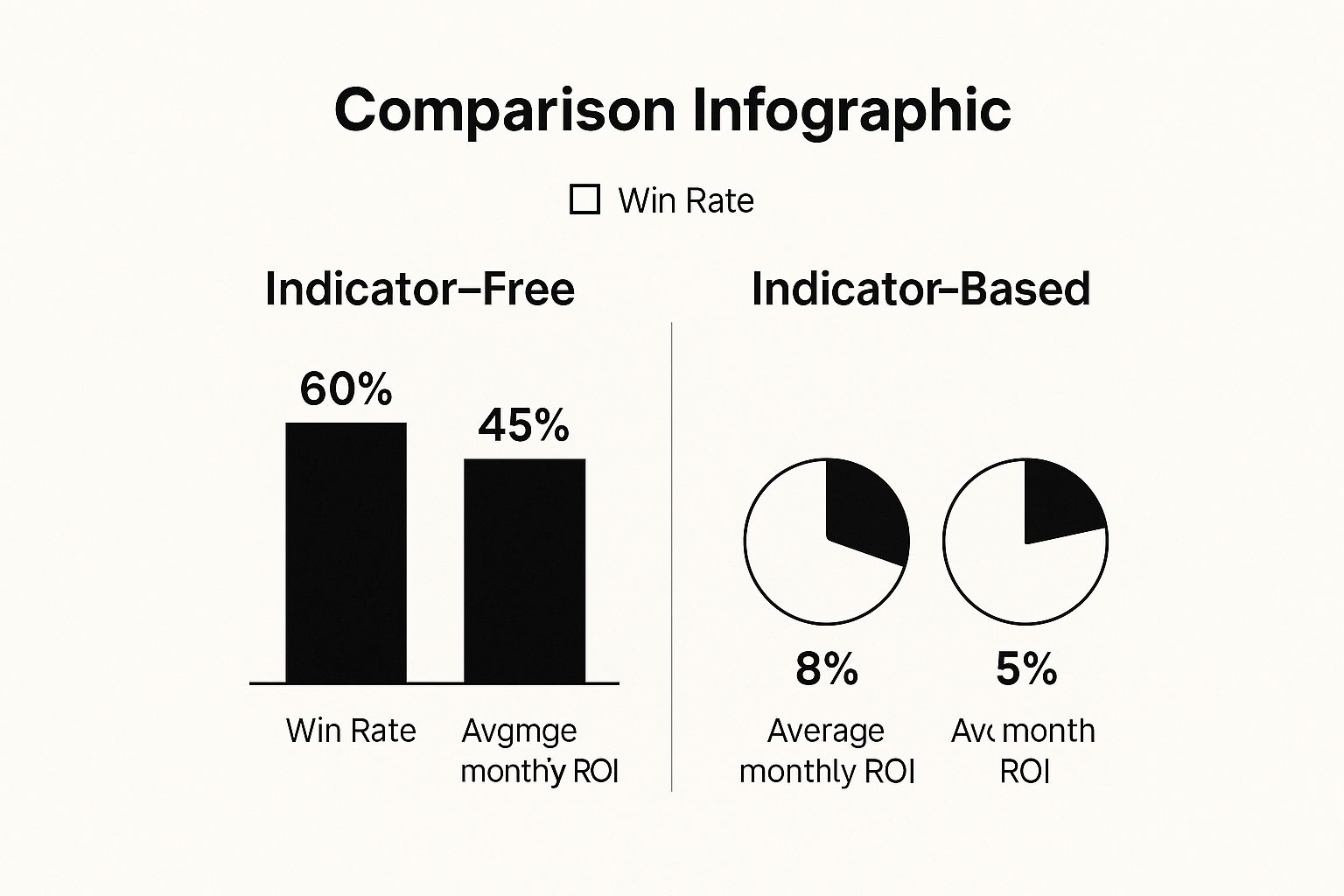 Infographic about indicator free trading