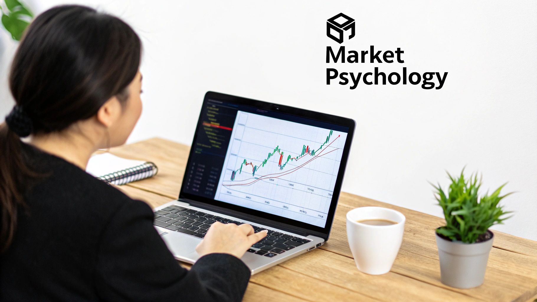 Chart showing the psychological shift from bullish to bearish control