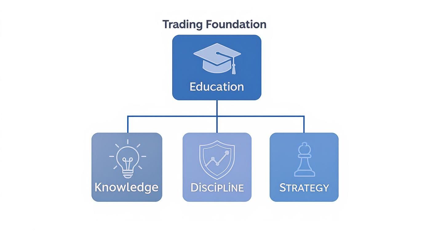 Infographic about day trading courses for beginners