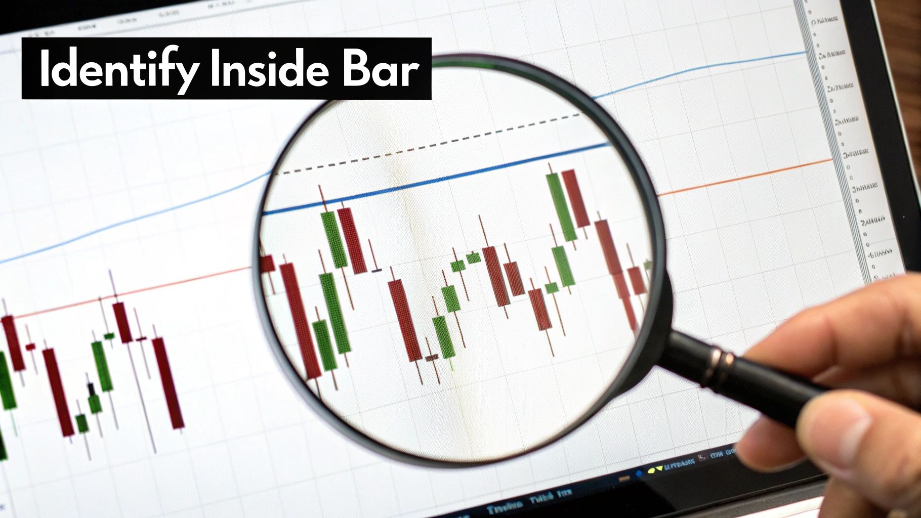 A detailed chart highlighting the mother bar and the smaller, fully contained inside bar.