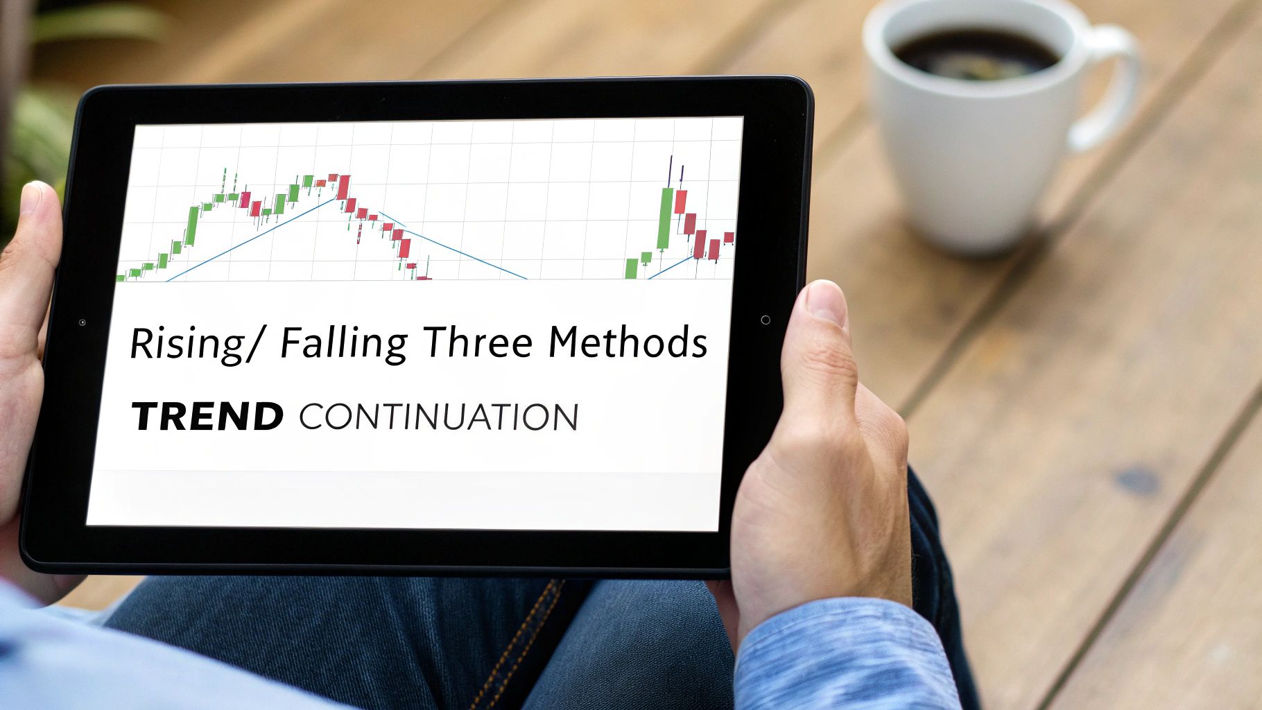 Forex chart showing trend continuation patterns