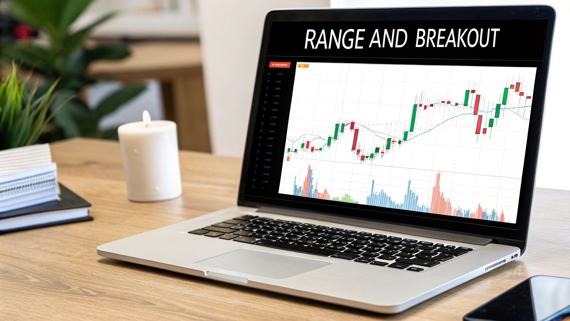 A trader analyzing a stock chart showing clear support and resistance levels.