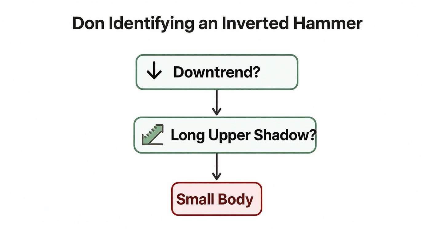 Infographic about inverted hammer candlestick pattern