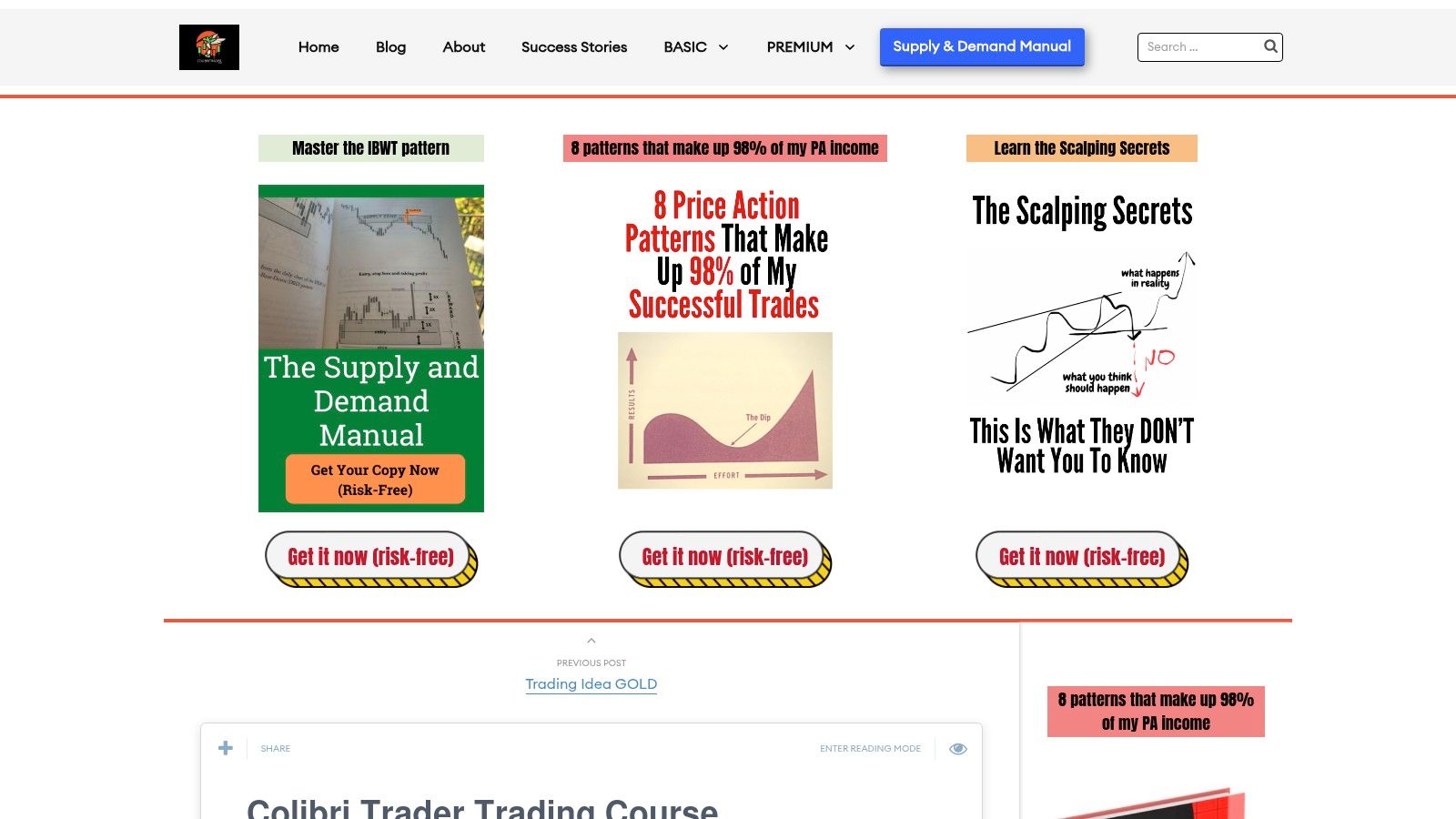 The Price Action Method - Colibri Trader