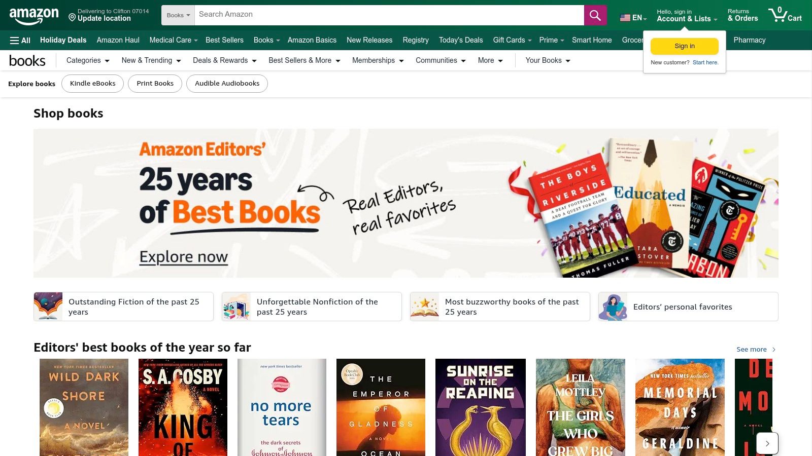 Amazon (Books and Kindle)