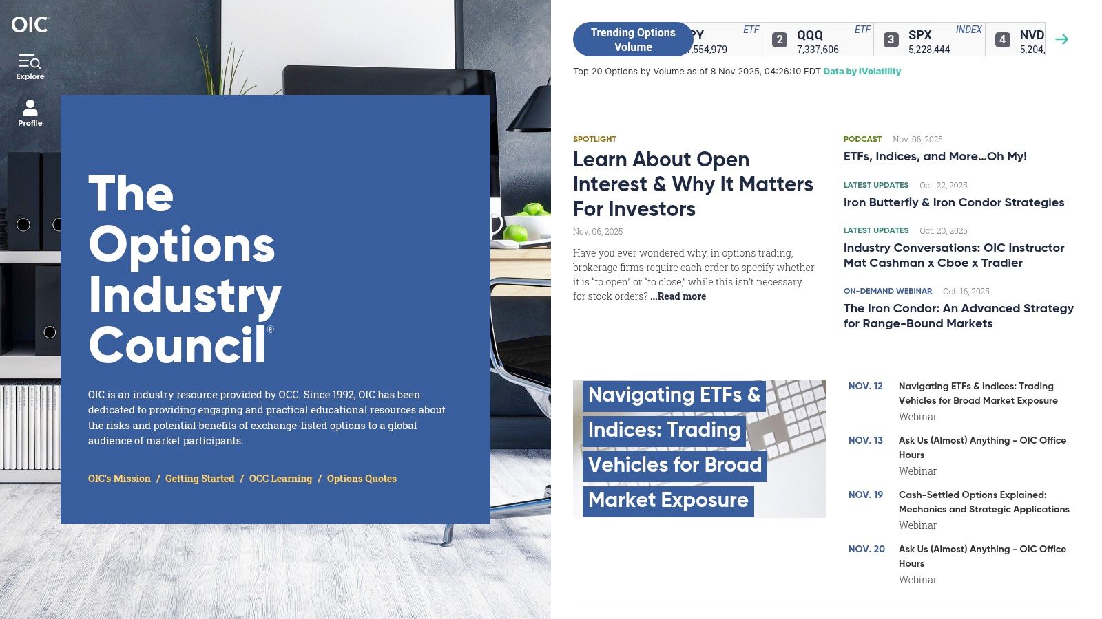 Options Industry Council (OIC) / OCC Learning