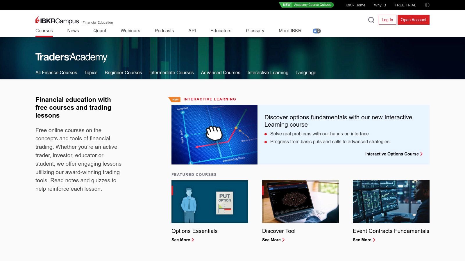 Interactive Brokers Traders' Academy (IBKR Campus)