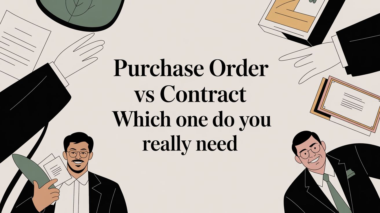 Purchase Order vs Contract: Which One Do You Really Need?