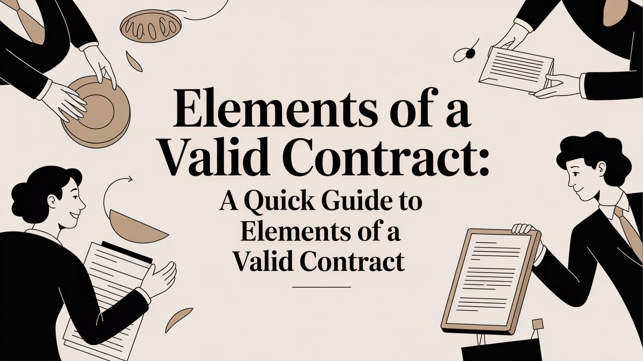Elements of a Valid Contract: A Quick Guide to Enforceable Agreements
