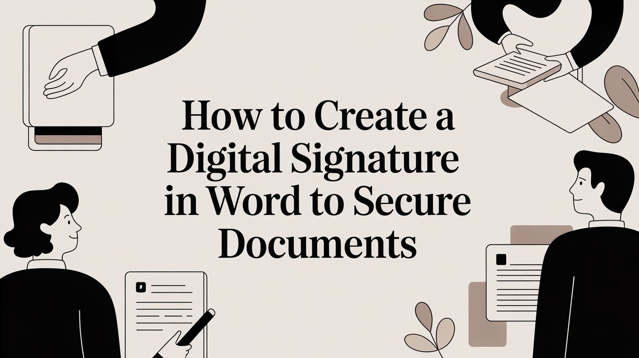How to Create a Digital Signature in Word to Secure Documents