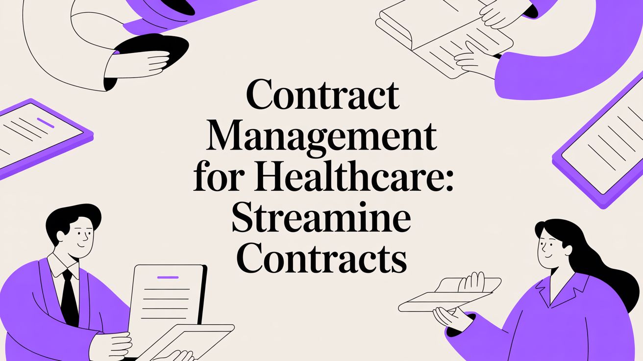 Contract management for healthcare: Streamline contracts