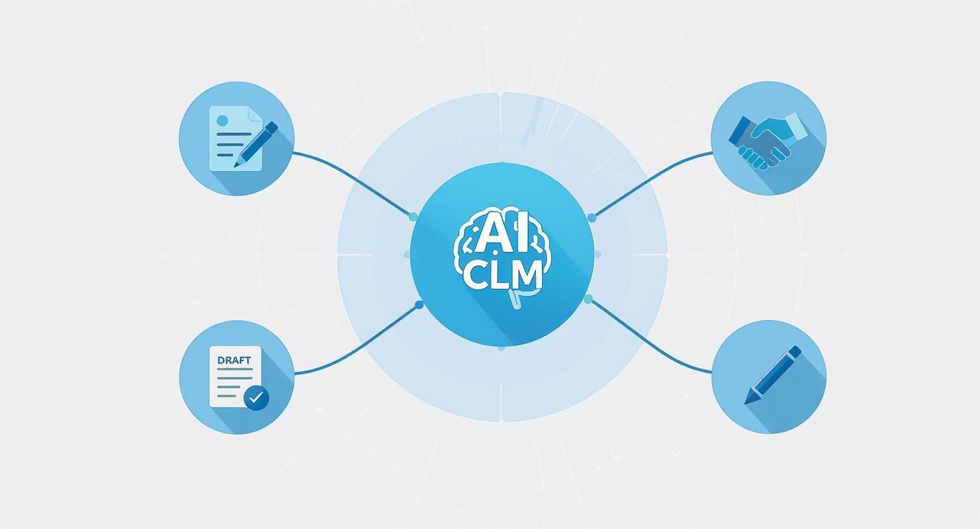 Infographic about ai contract lifecycle management