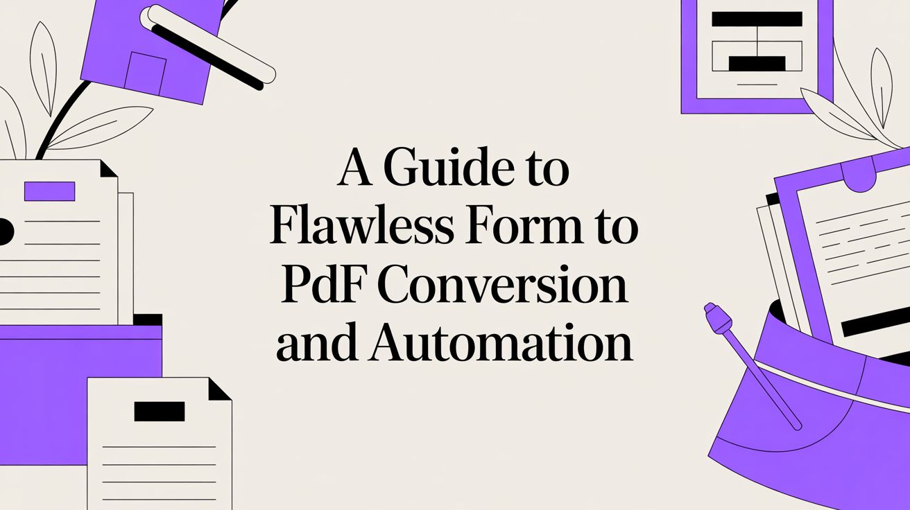 A Guide to Flawless Form to PDF Conversion and Automation
