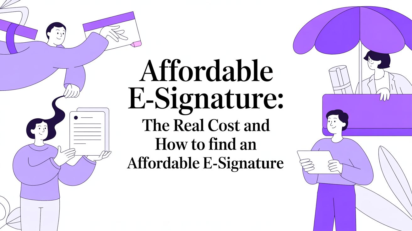 The Real Meaning of an Affordable E-Signature (And How to Find One)