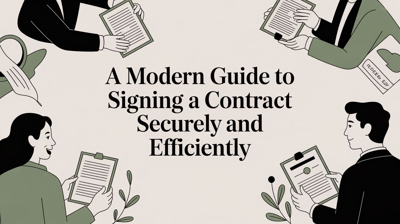 A Modern Guide to Signing a Contract Securely and Efficiently