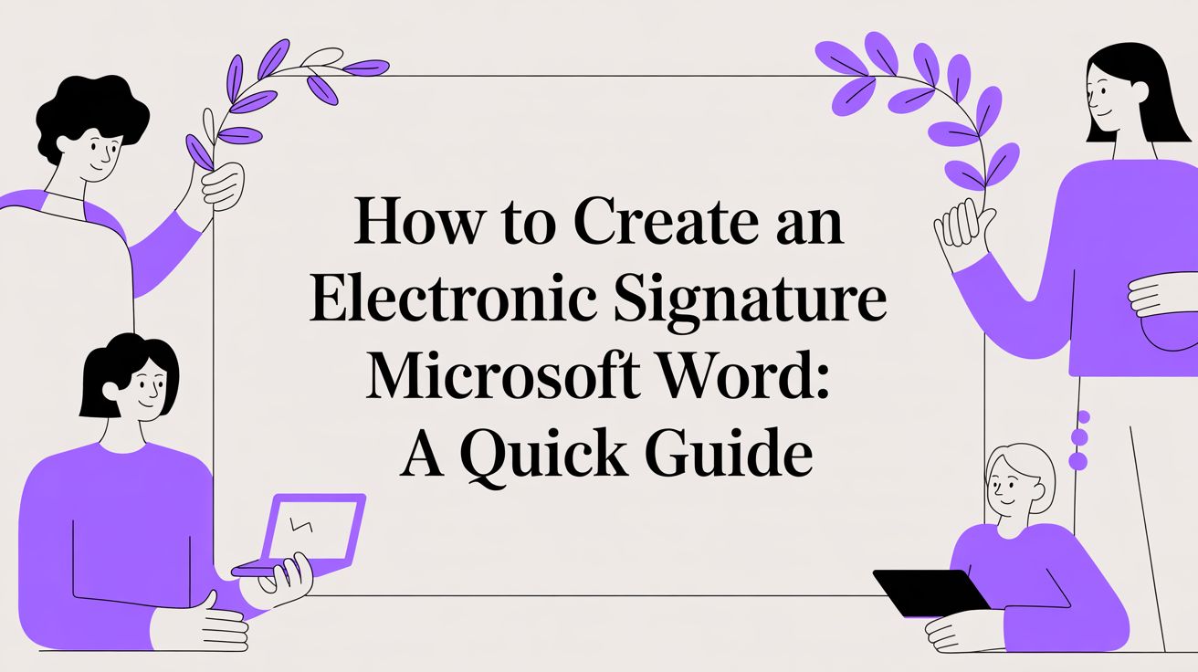 How to Create a Legally Binding Electronic Signature in Microsoft Word