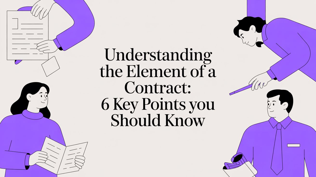 Understanding the Elements of a Contract: 6 Key Points You Should Know