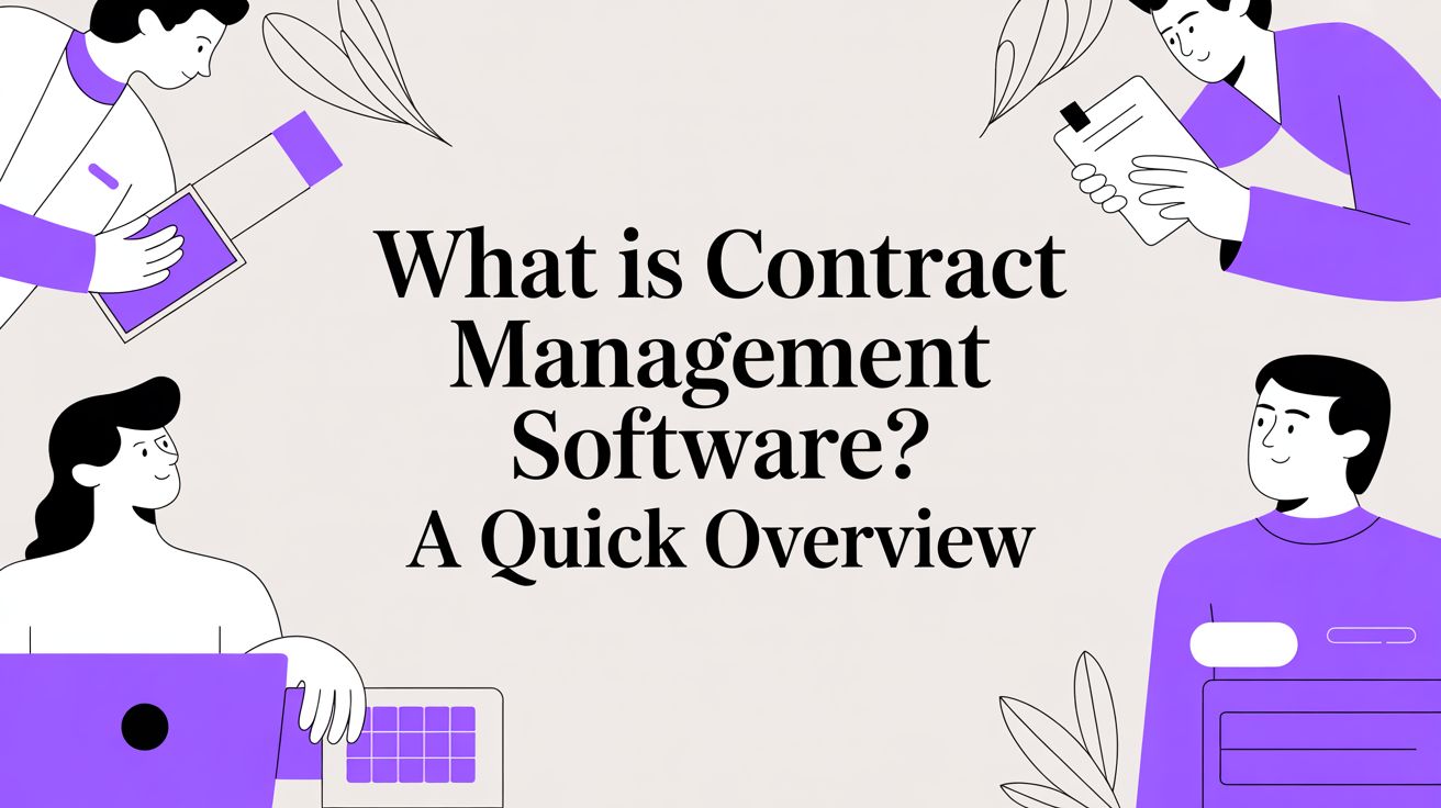 What is Contract Management Software? A Quick Overview