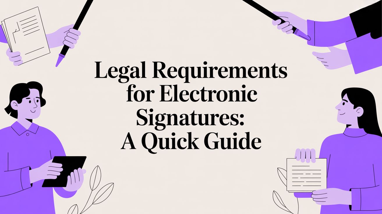 Legal requirements for electronic signatures: A Quick Guide