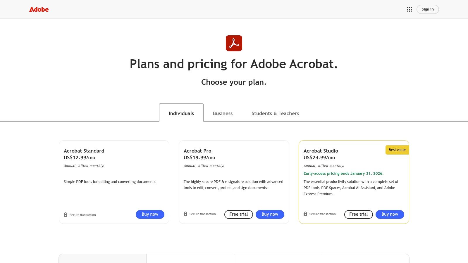 Adobe Acrobat (with eSign)