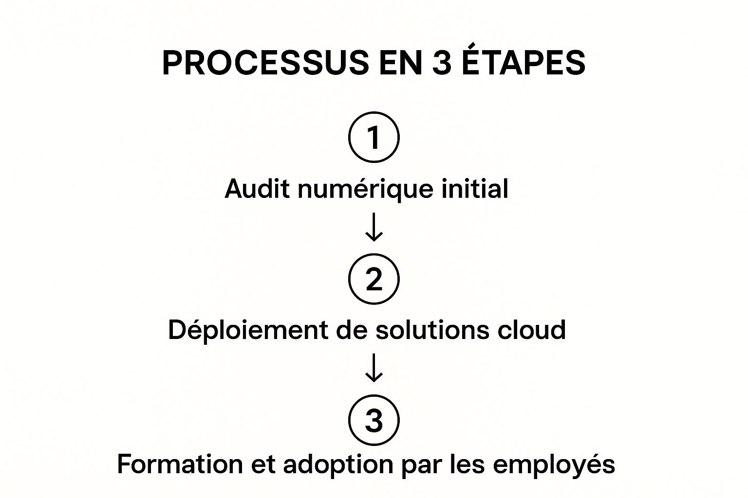 Infographic about transformation digitale entreprise