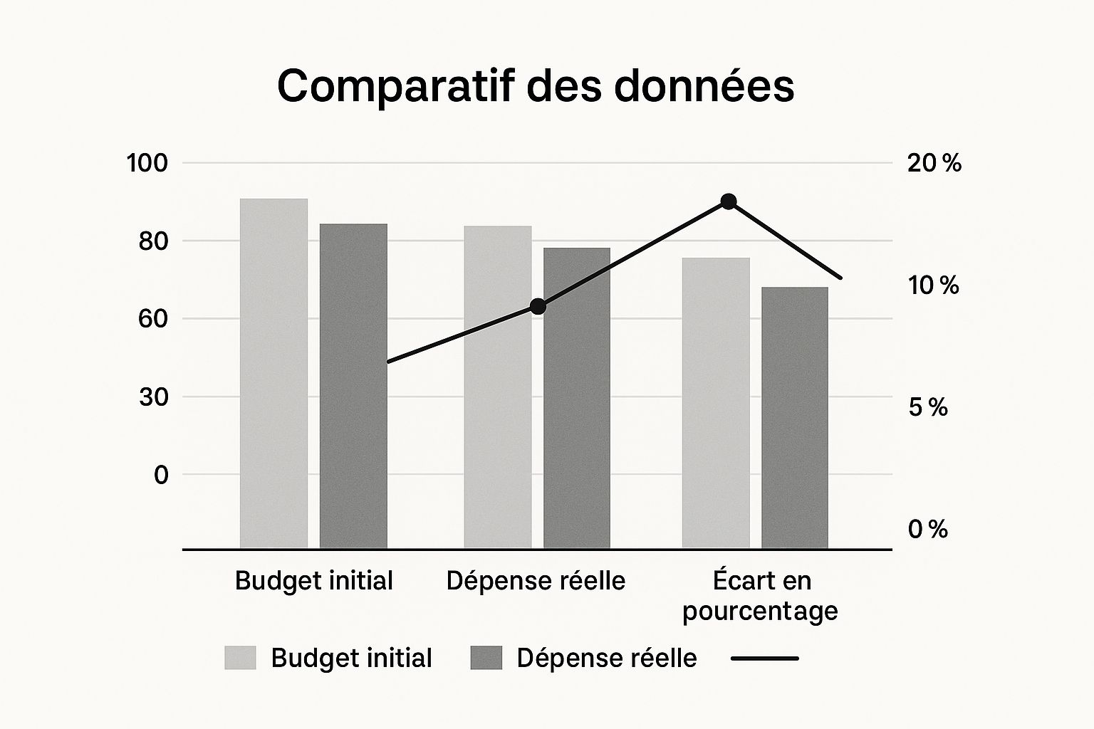 Infographic about tableau de bord budgetaire