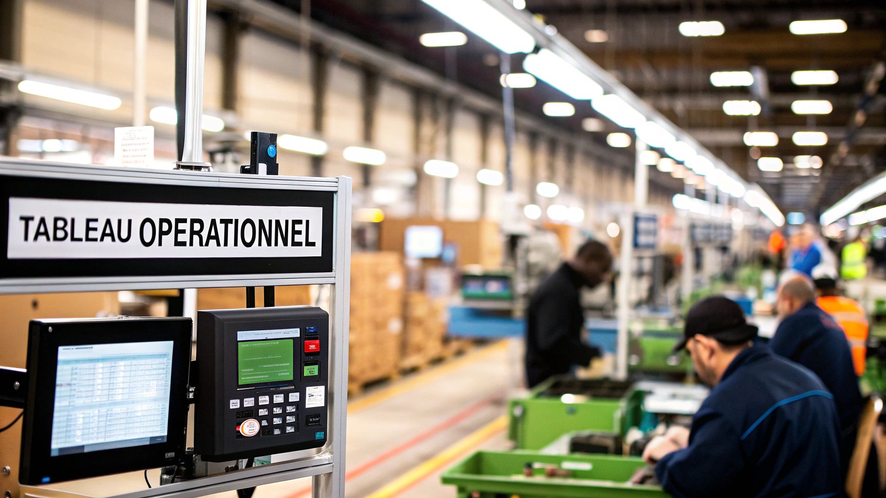Infographie illustrant les métriques d'un Tableau de Bord Opérationnel