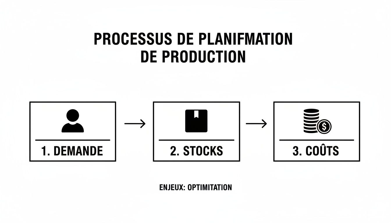 Infographic about planification de production