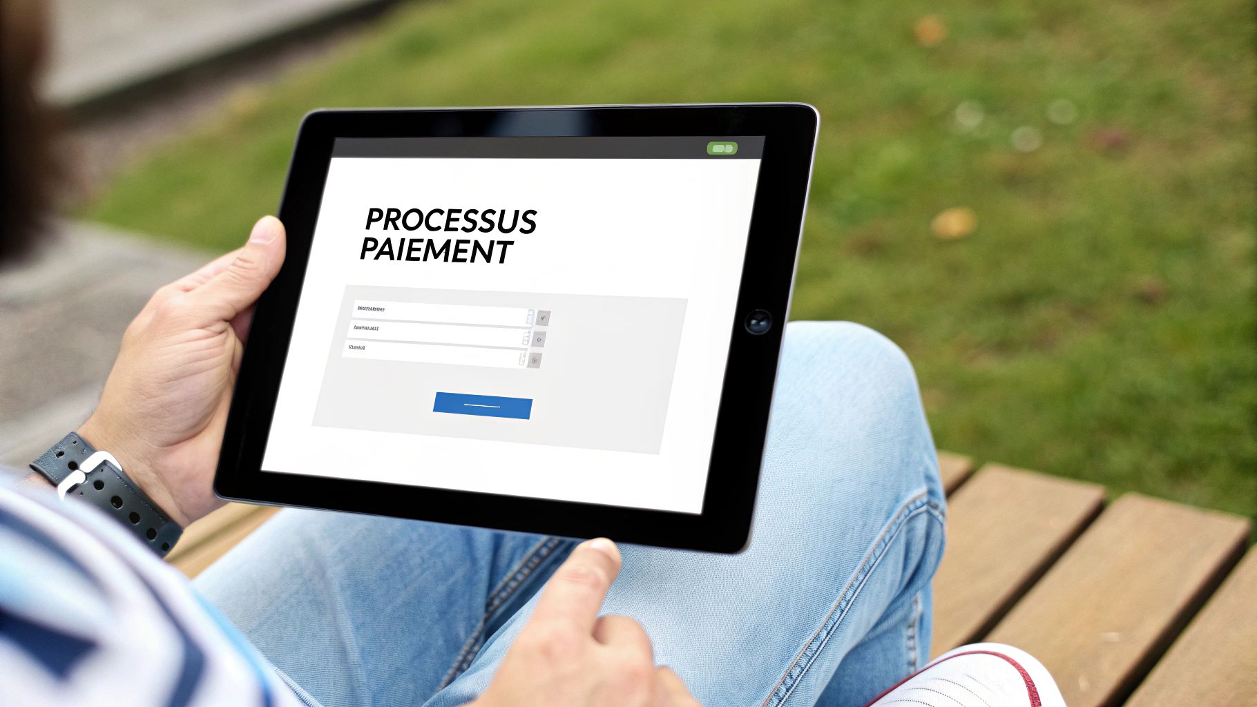 Une personne optimisant une fiche produit sur un ordinateur pour améliorer le taux de conversion e-commerce