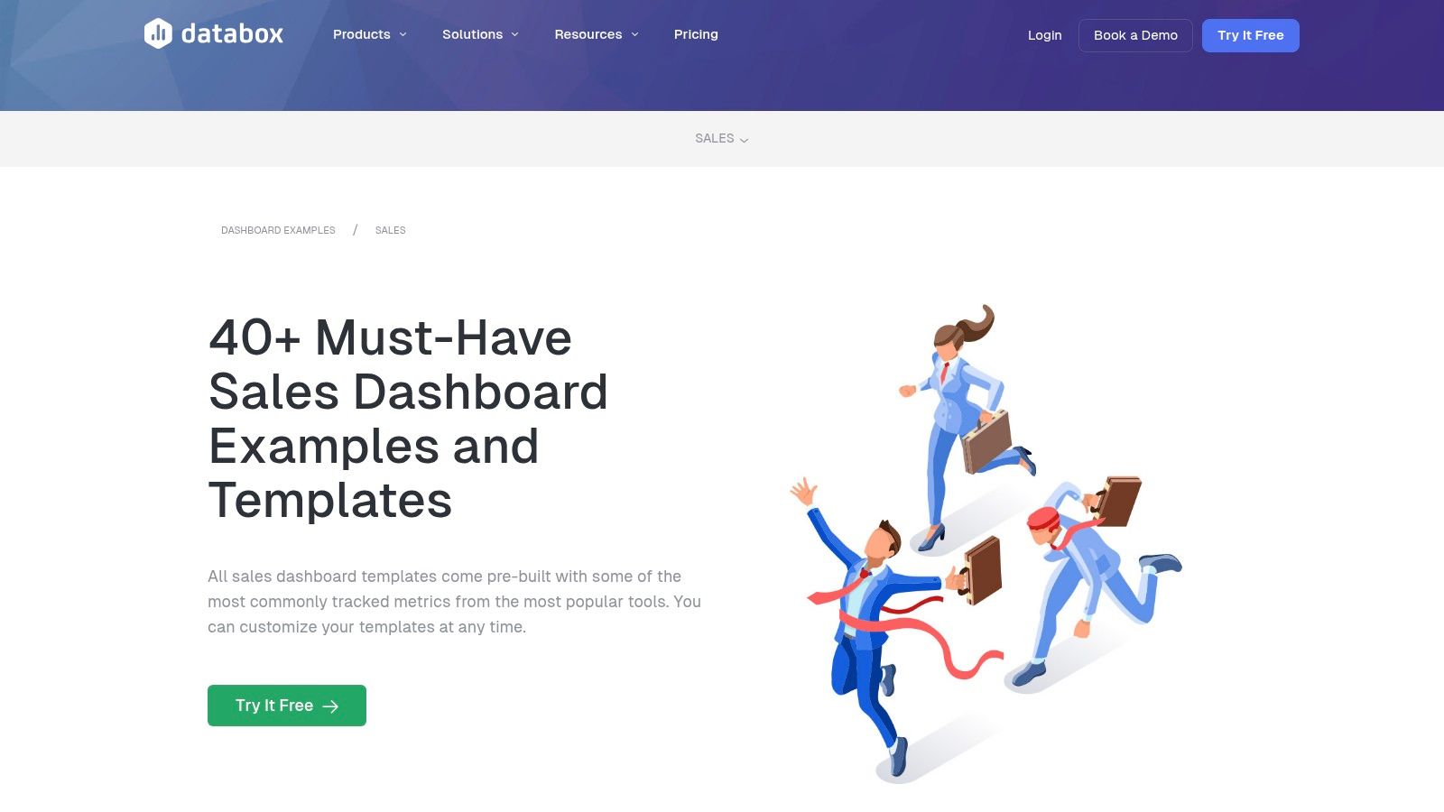 Databox – Galerie de modèles Ventes