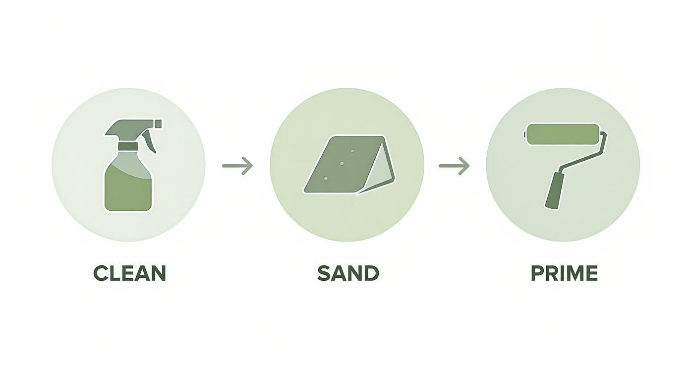 Infographic about how to cover kitchen cabinets