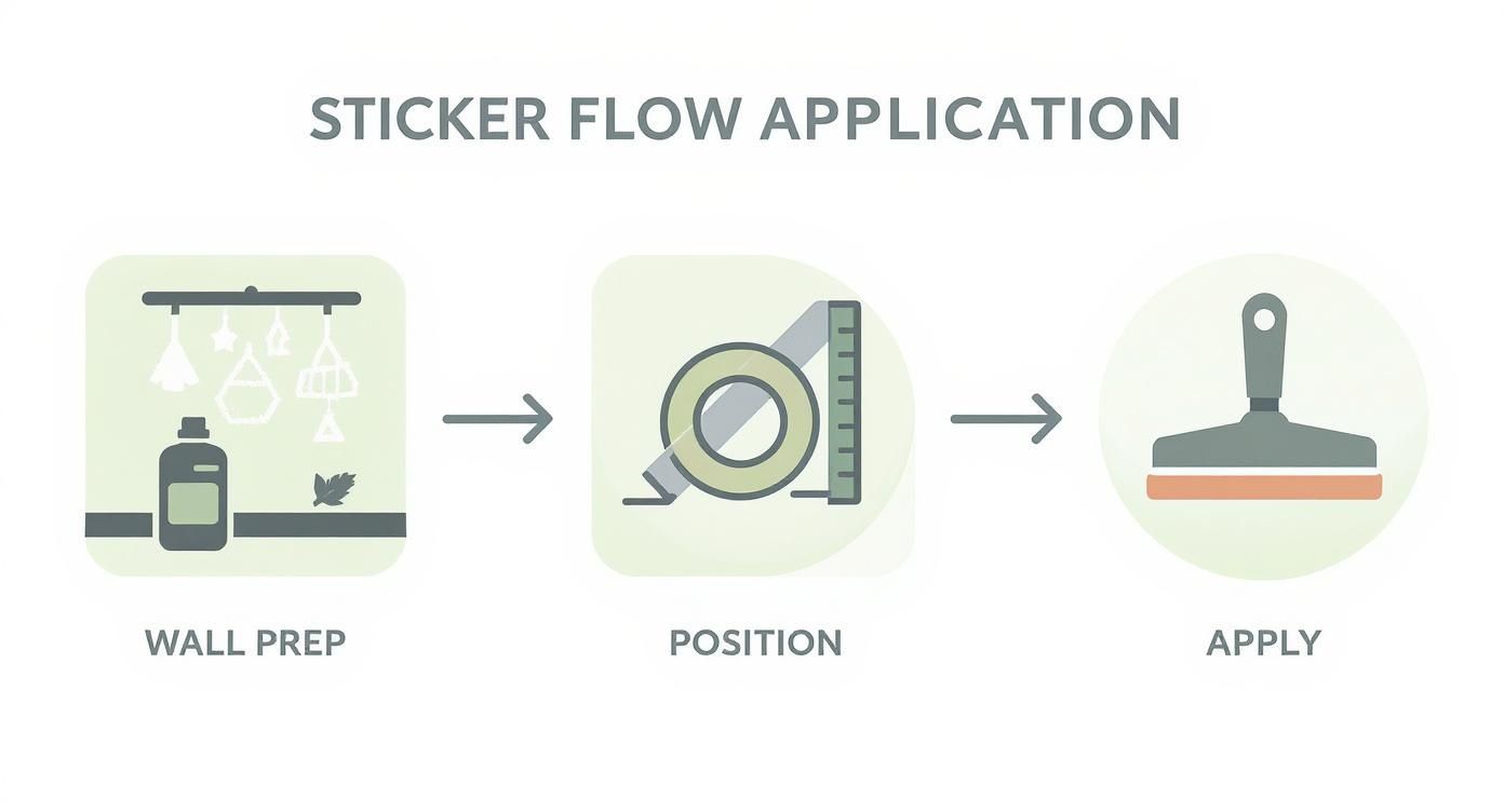 Infographic about wall stickers with sayings