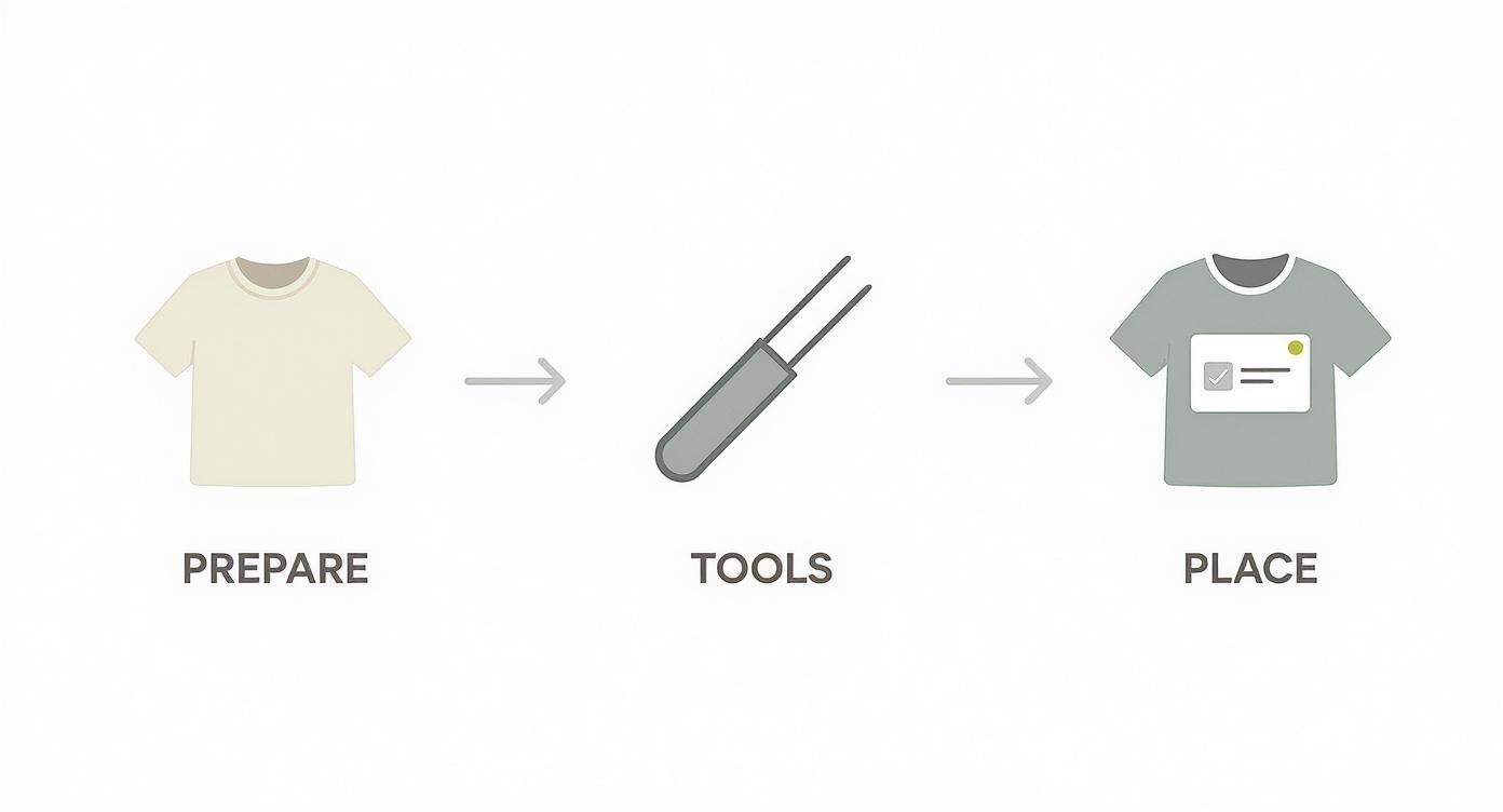 Infographic about sew in labels for clothing