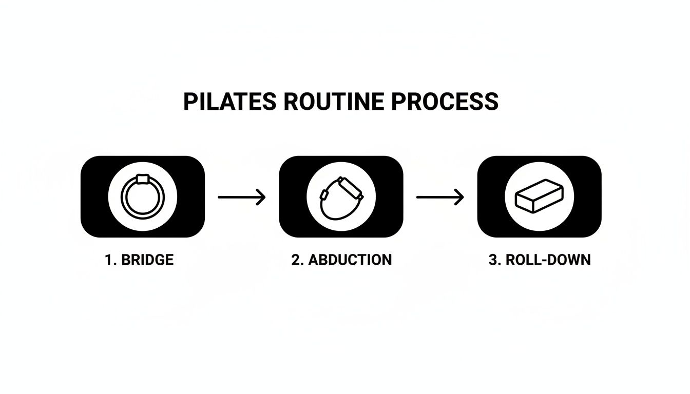 Infographic about osteoporosis and pilates