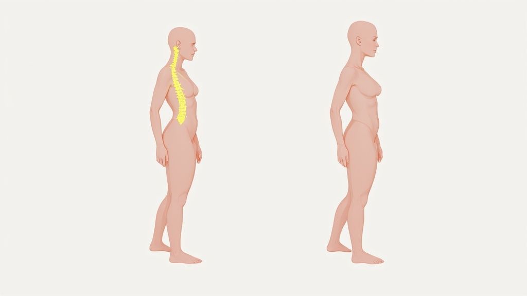 A person performing a Pilates exercise on a mat, demonstrating flexibility and control.