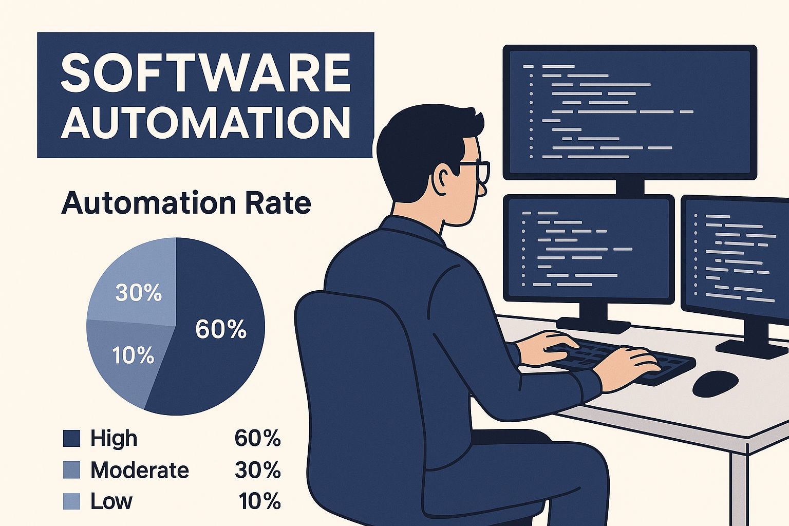Infographic about automation in software development