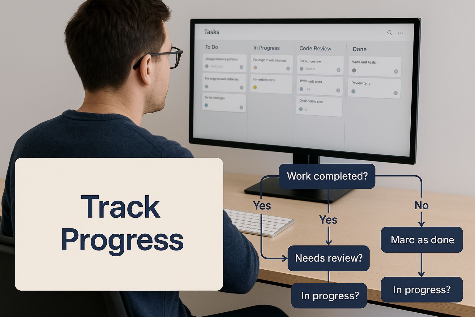 Infographic about project management for developers