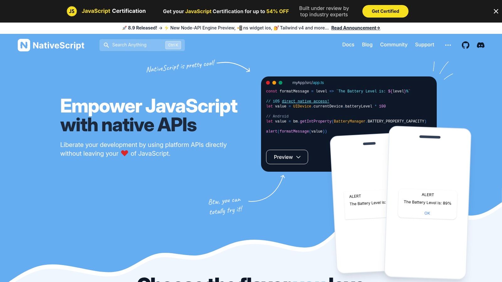 NativeScript