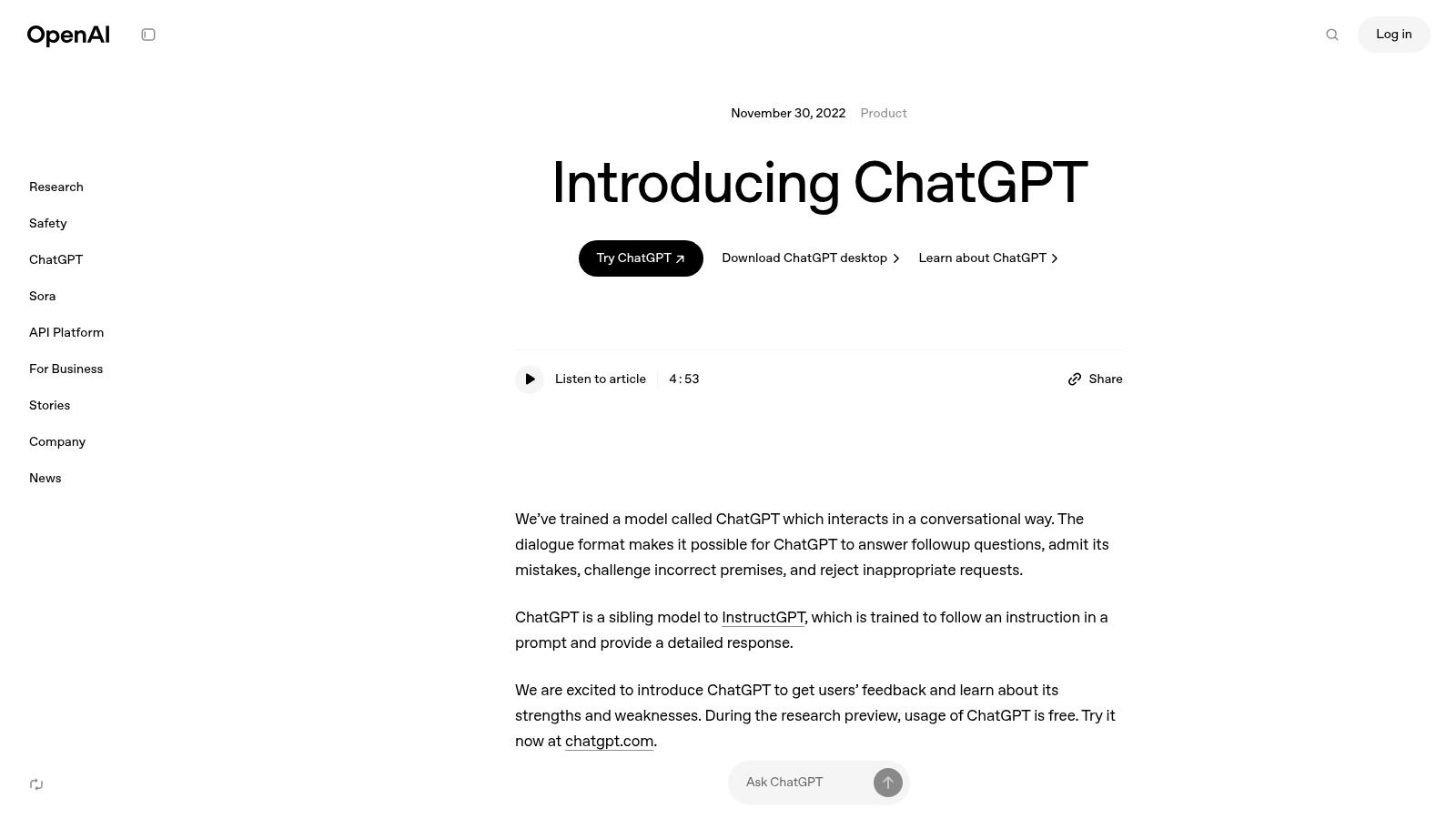 OpenAI ChatGPT / Codex