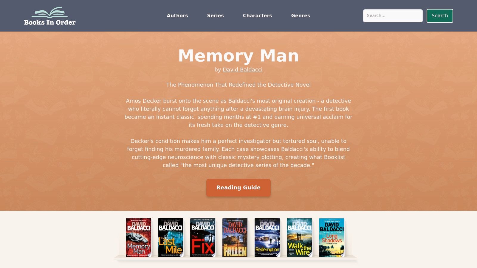 David Baldacci Books Reading Order: Complete Guide to All Series