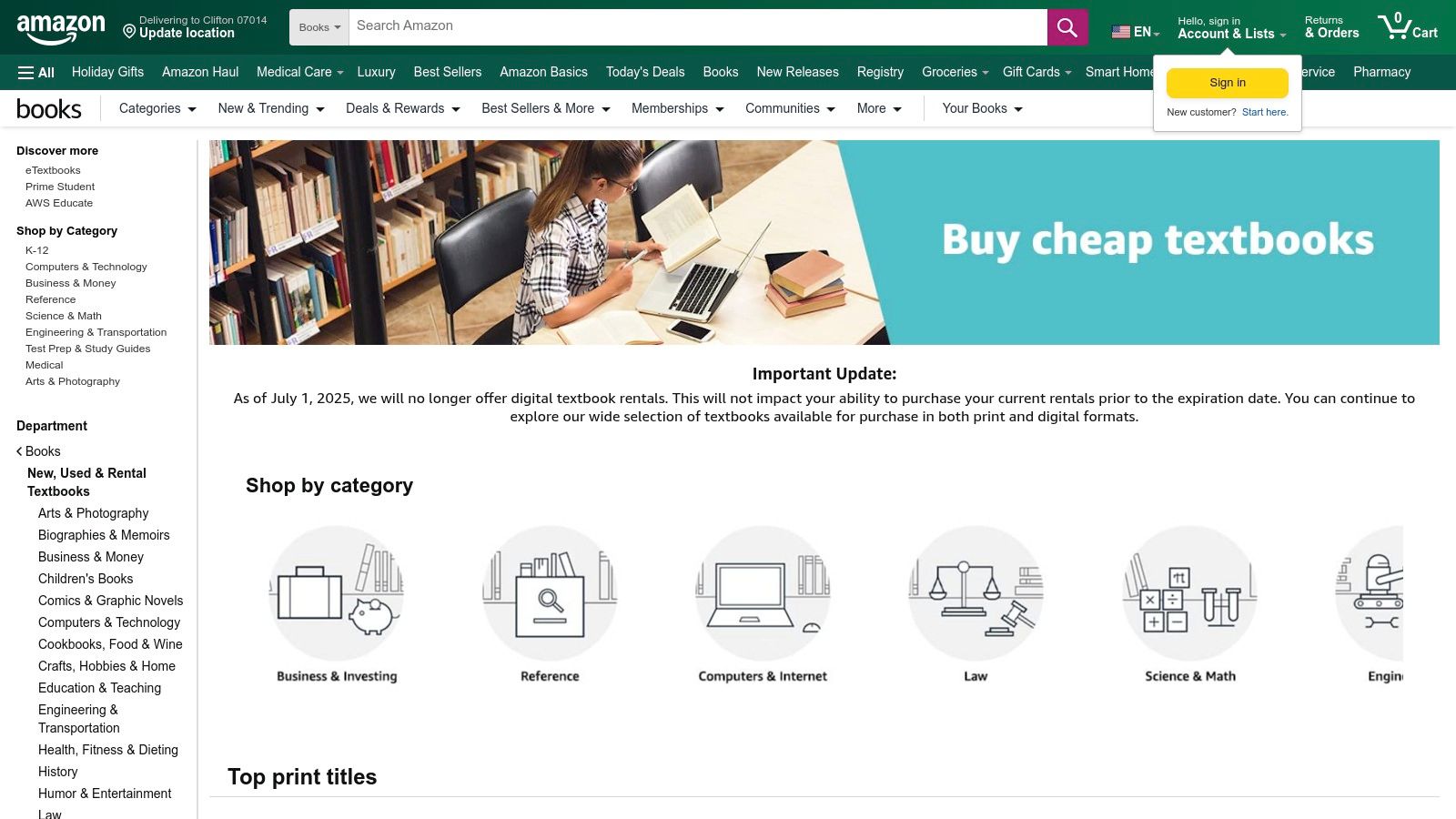 Amazon (Books + Kindle Store)