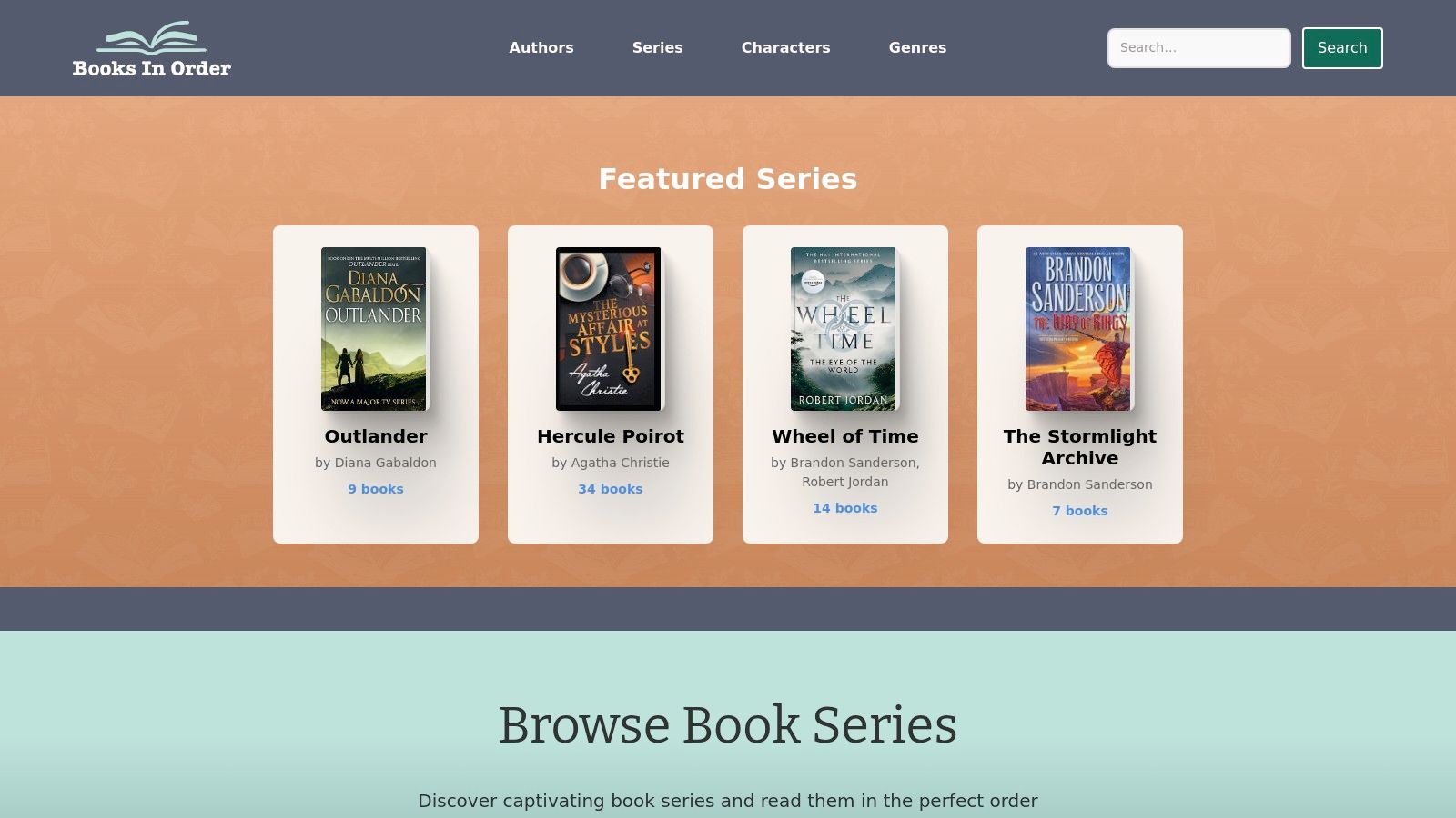 Browse All Book Series – Complete List
