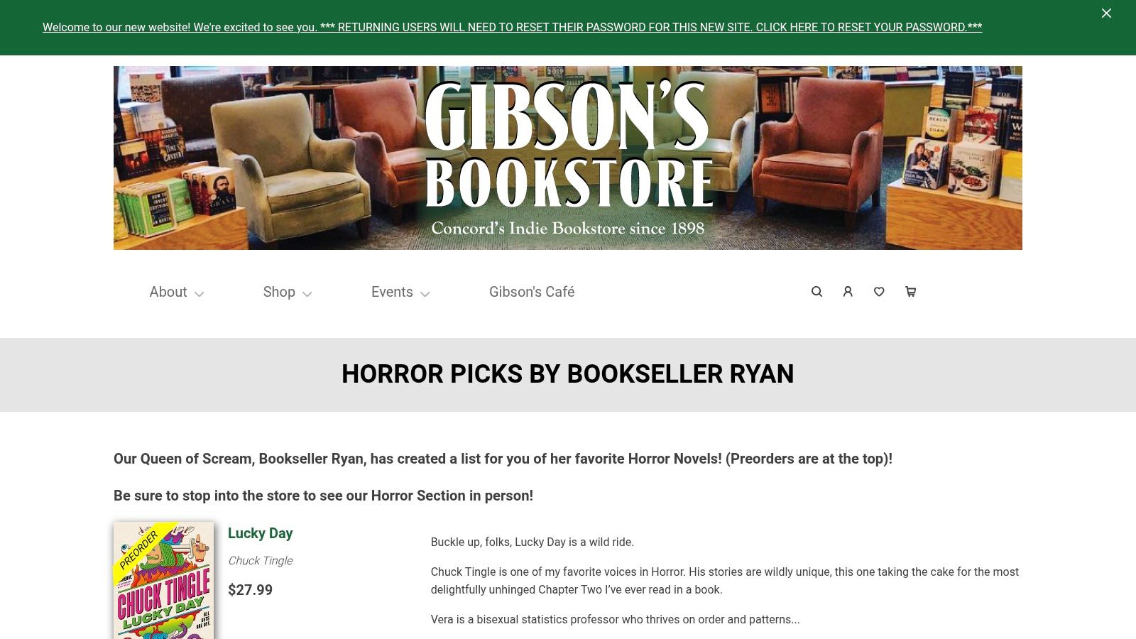 Gibson's Bookstore