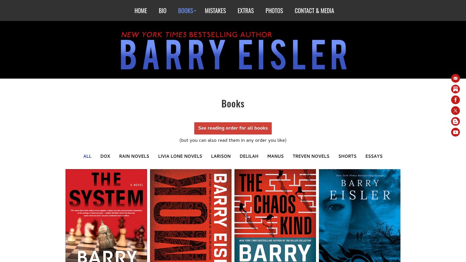 BarryEisler.com (official site)