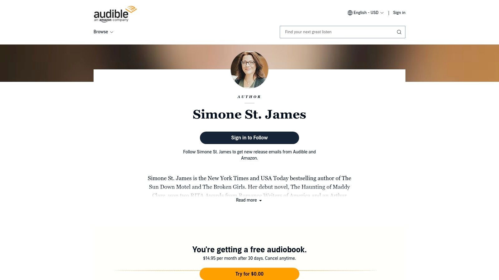 Audible — Simone St. James