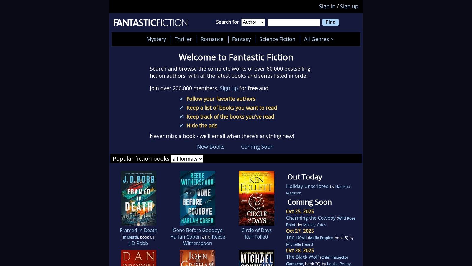Fantastic Fiction