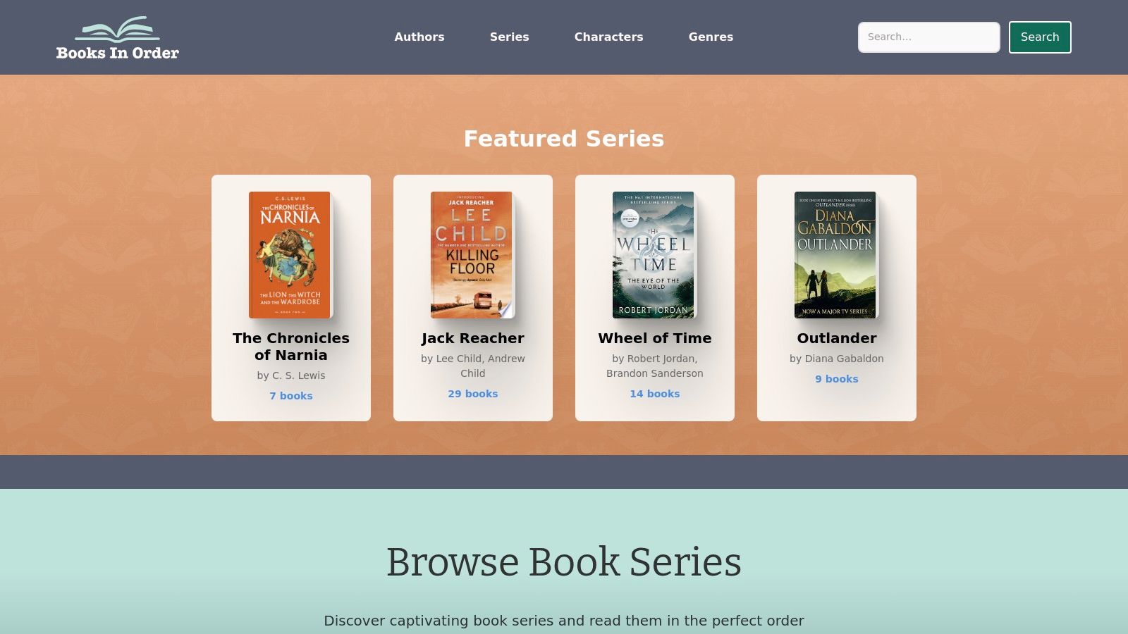 Series List (Books In in Order)