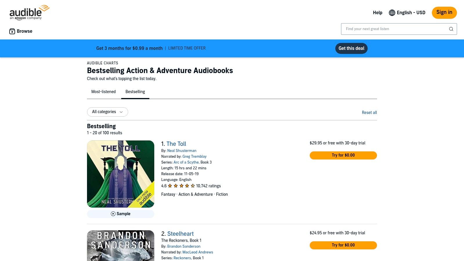 Audible (audiobooks)